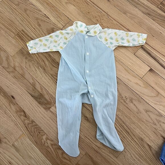 Vintage Baby Boy Clothes Lot of 11 0-6 Month pants one-piece shirt sweater vest - Picture 3 of 12